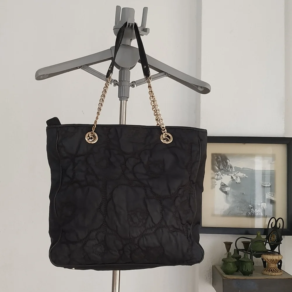 Kate Spade Quilted Nylon leather cherry Floral Tote Bag - Picture 6 of 14